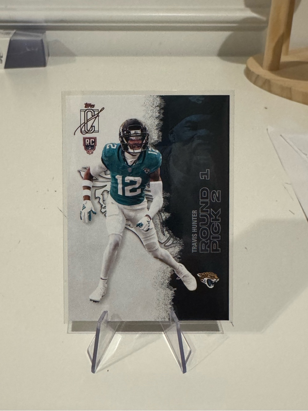 🔥 2025 Travis Hunter Topps Signature Rookie Round 1 Pick 2. #jacksonvillejaguars